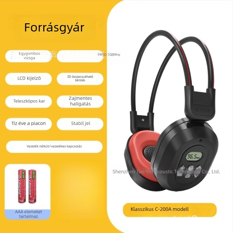 Vezeték nélküli FM hallgató CET-4/6 és TEM-4/TEM-8 vizsgák felkészítéséhez