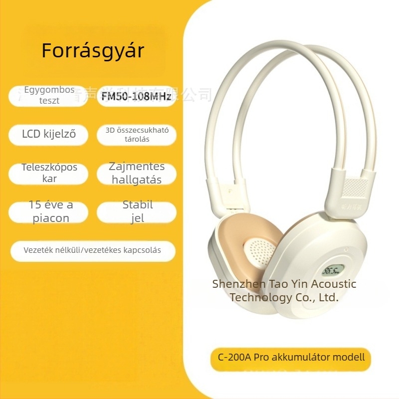 Vezeték nélküli FM hallgató CET-4/6 és TEM-4/TEM-8 vizsgák felkészítéséhez