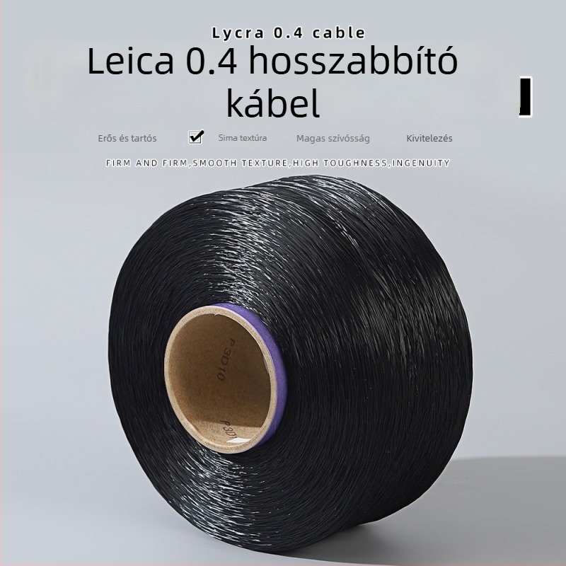 4500 m fekete 0.8 mm elasztikus hajhosszabbító zsinór, DIY gyöngyfűzéshez, szoros és tartós
