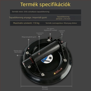 Kézi, nehéz terhelésű vákuumos szívókanállal emelő csempéhez és üveghez