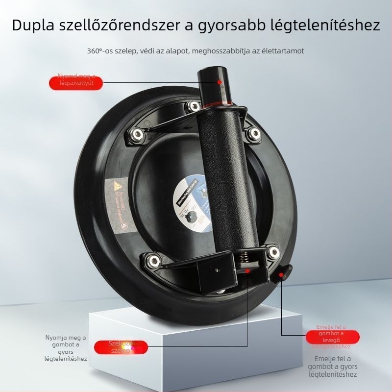 Kézi, nehéz terhelésű vákuumos szívókanállal emelő csempéhez és üveghez