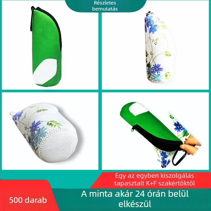 Vízálló ceruzatartó tok, kerek alapú, többfunkciós tároló tollakhoz, cartoon mintával