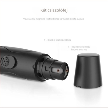 Állat körömápolási készlet: elektromos körömreszelő és körömvágó kutyáknak és macskáknak, tisztítóeszközök