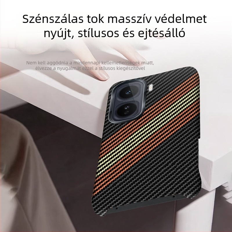 iQOO Neo11 telefontok, szénszálas, teljes védelem leesés ellen, minimalist stílus INS-stílus