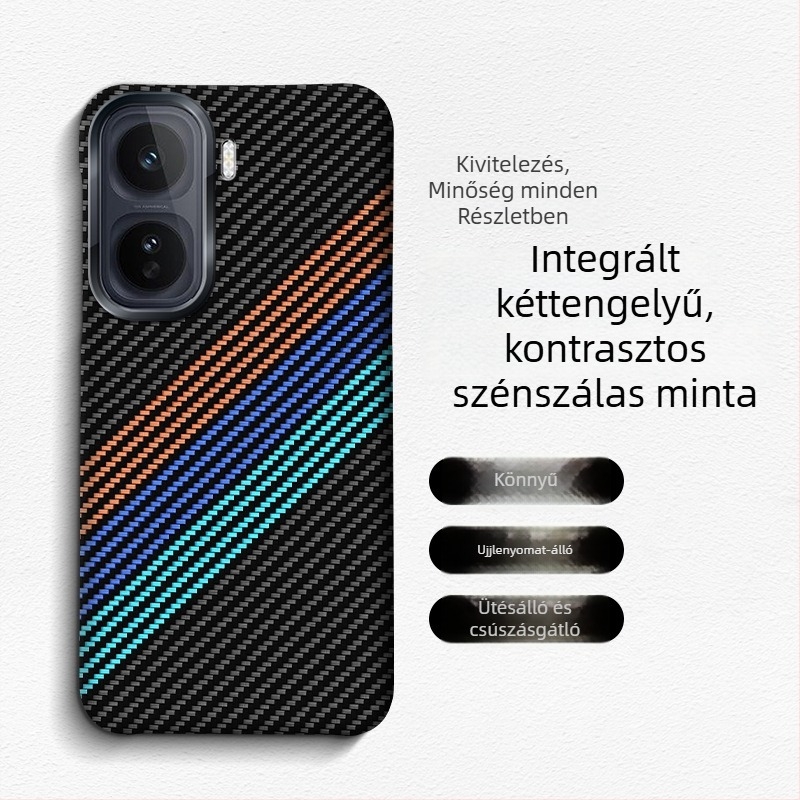 iQOO Neo11 telefontok, szénszálas, teljes védelem leesés ellen, minimalist stílus INS-stílus