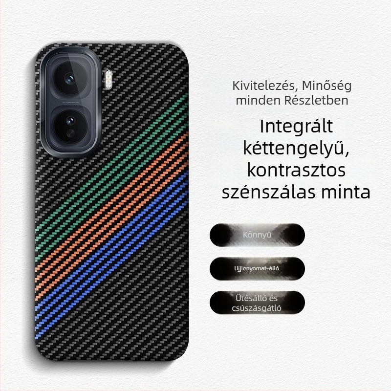 iQOO Neo11 telefontok, szénszálas, teljes védelem leesés ellen, minimalist stílus INS-stílus