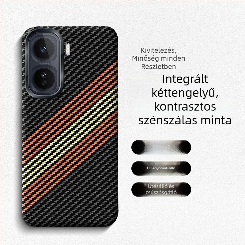 iQOO Neo11 telefontok, szénszálas, teljes védelem leesés ellen, minimalist stílus INS-stílus
