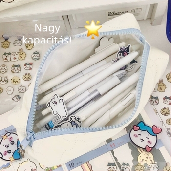 Új tolltartó, aranyos karikatúrás Giika dizájn és tejhab buborékokkal, diákoknak