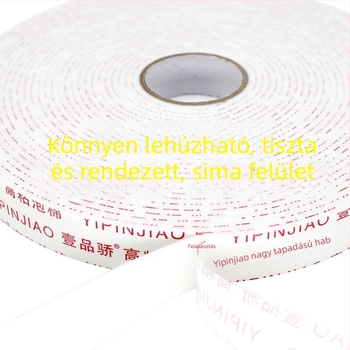 PE-szivacs kétoldalas ragasztó szalag, erős habos ragasztó, 20 mm széles, 3 m hosszú, KT tábla rögzítéséhez