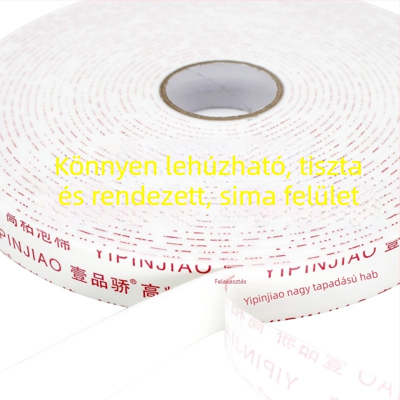 PE-szivacs kétoldalas ragasztó szalag, erős habos ragasztó, 20 mm széles, 3 m hosszú, KT tábla rögzítéséhez
