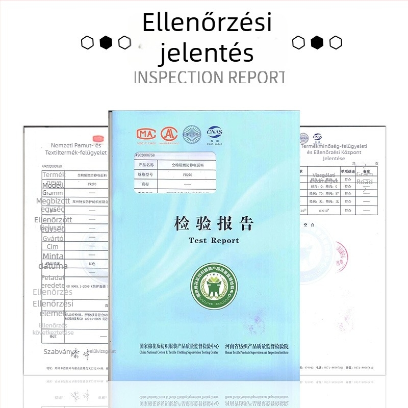 Bai Yi 100% pamutból készült split típusú tűzálló, antistatikus munkaruha, vastított, kopásálló, védelmet nyújt égési sérülések ellen