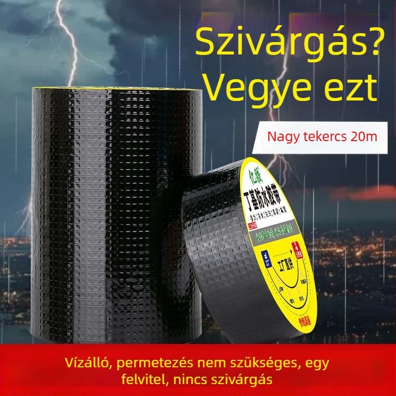 Öntapadó butil vízálló szalag fém tetőcserepekhez - repedések tömítése