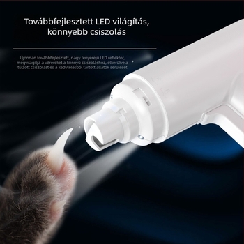 Elektronikus körömcsiszoló eszköz háziállatok számára, körömpolírozó és körömvágó