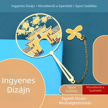 Sárgaréz könyvjelzők áttört mintákkal, kínai klasszikus stílus, DIY gravírozás, személyre szabott emlék ajándék, tömeggyártás