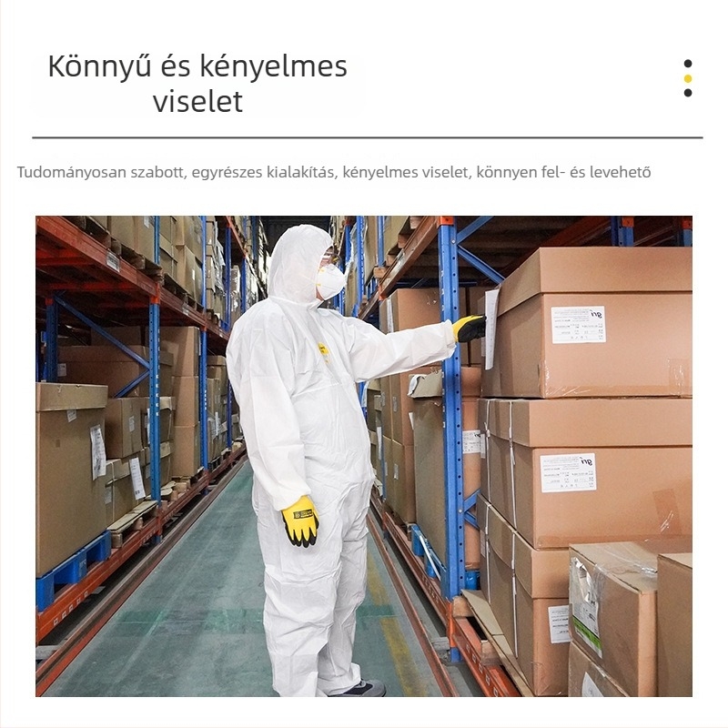 Stanley védőruha, lélegző, antistatikus, élelmiszer-feldolgozáshoz és permetezéses festéshez gyárban