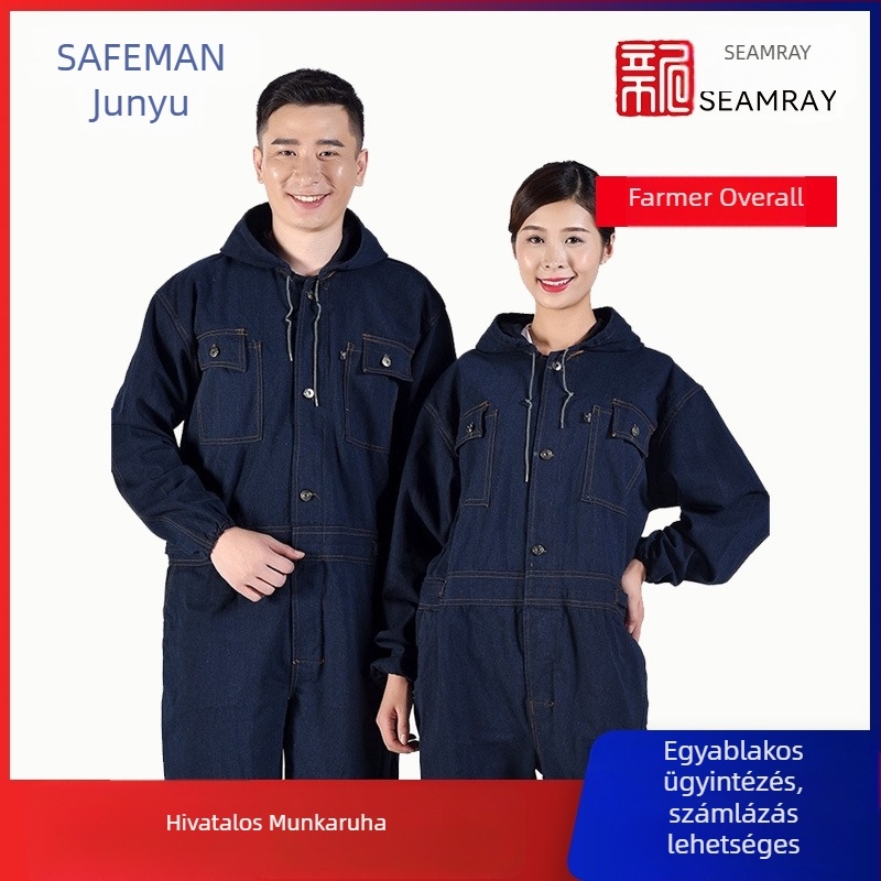 Junyu JY-D208 denim overál tavaszra és őszre