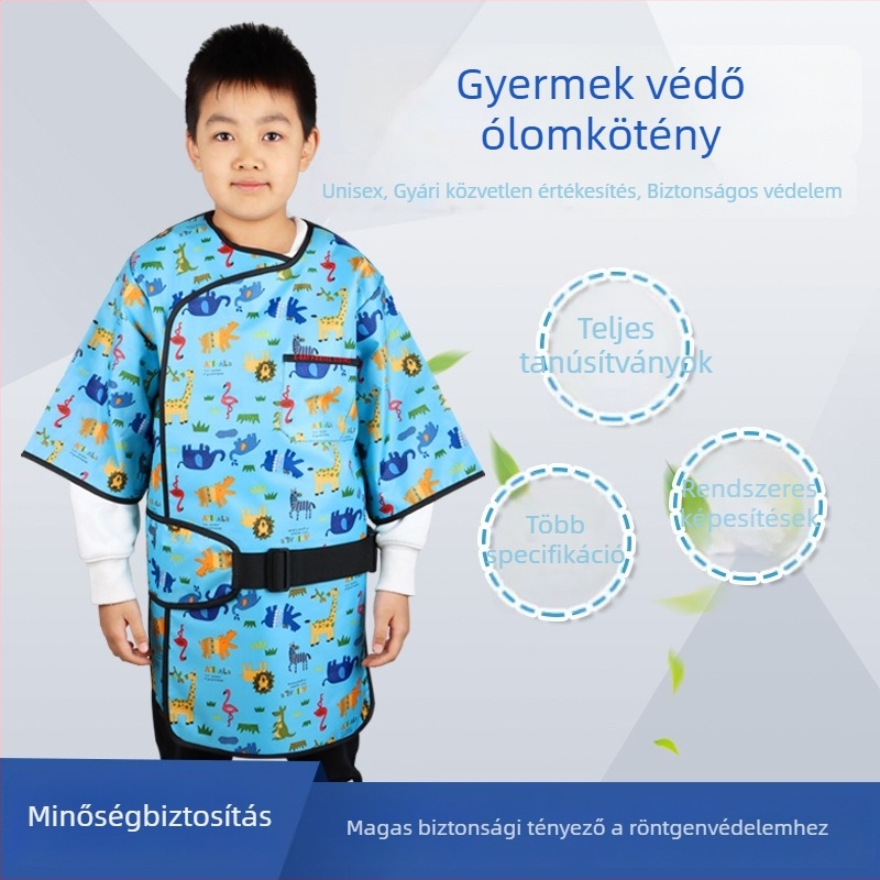 Gyermekek röntgenvédelmi ólomkötény gumírozott bevonattal