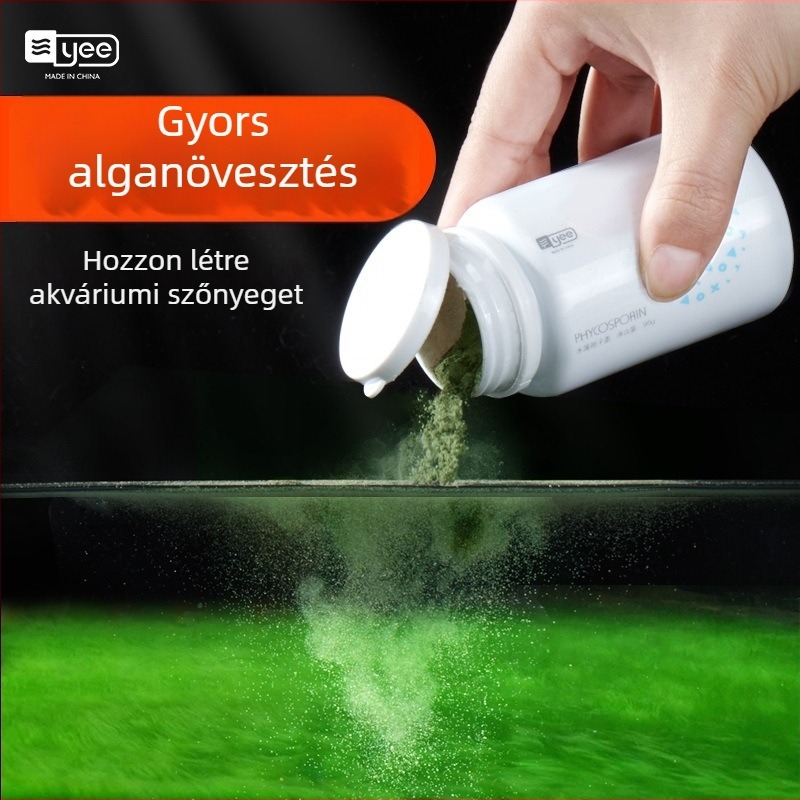 Yee Zöld algaspórák akváriumhoz, hosszú szőrű algák tenyészete, zöld moha akváriumi dekorációhoz, aranyhalak számára élelem