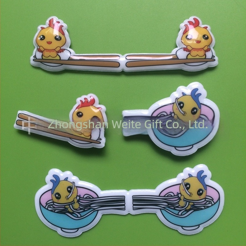 DIY PVC mágneszárú könyvjelző kettős színű, kétoldalas nyomtatással és dekoratív jegyzetekkel anime-stílusú naplóhoz