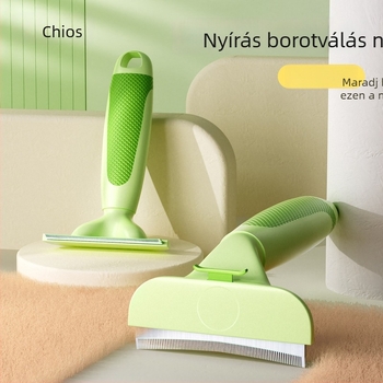 Macska- és kutyaszőr vékonyító és gubancmentesítő kefe