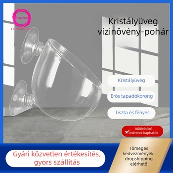 Üvegből készült akváriumi növénytermesztő edény