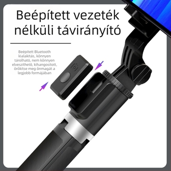 Aishidu D01 Bluetooth selfie bot, 360°-os forgatható, hordozható stabilizátor élő közvetítéshez és utazási fotózáshoz