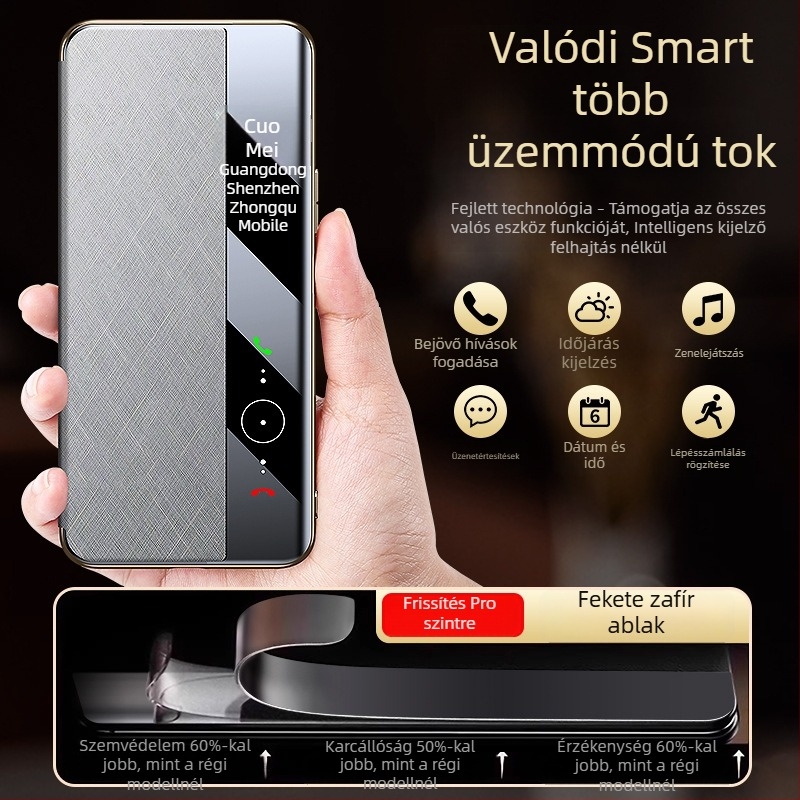 Huawei Mate70 Pro telefontok flipfedéllel, teljes védelem, prémium kiadás aranyszálas és ezüst brokát dizájnnal