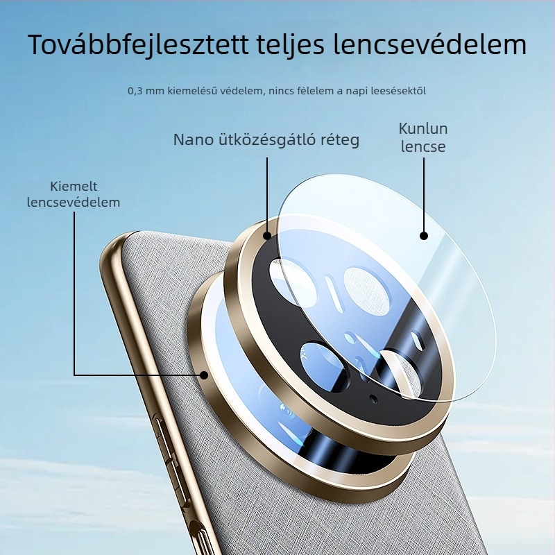 Huawei Mate70 Pro telefontok flipfedéllel, teljes védelem, prémium kiadás aranyszálas és ezüst brokát dizájnnal