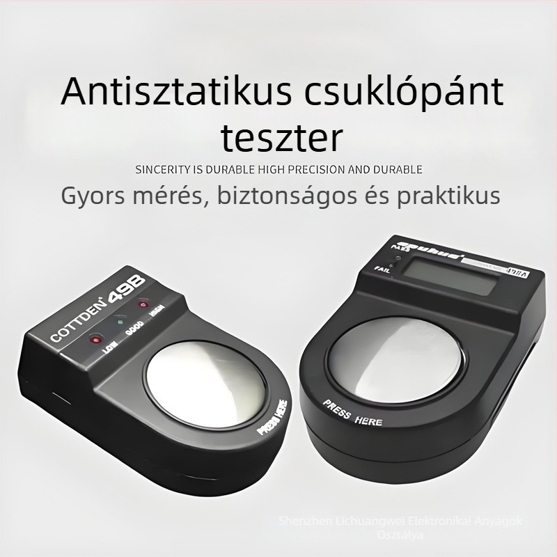 Antisztatikus karkötő tester 498 – vezetékes, fehér fény