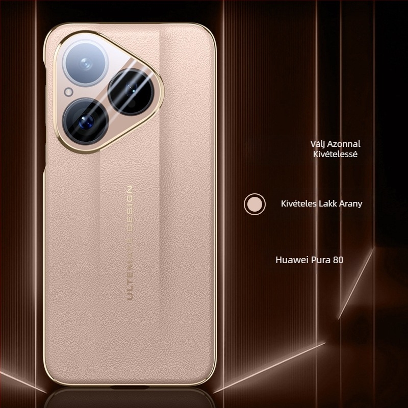 Huawei Pura80 védőtok, átlátszó matt felületű, ütésálló védelem