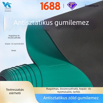 Antisztatikus munkaasztal alátét, RoHS, halogénmentes, vezető gumi lemez, 2 mm/3 mm