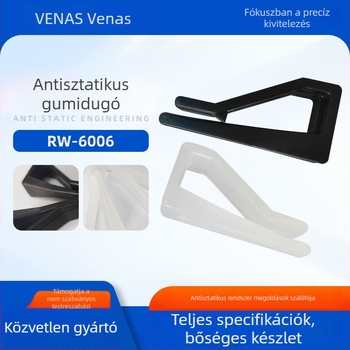 86006 SMT Antisztatikus töltő/kioldó állvány fehér gumírozott dugóval, karton klip és karton rögzítés