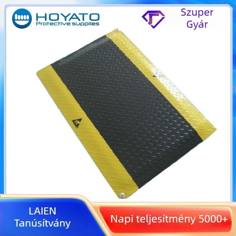 Műhelyben használható gazdaságos anti-fatigue matrac, többféle vastagságban, antistatikus és testreszabható.