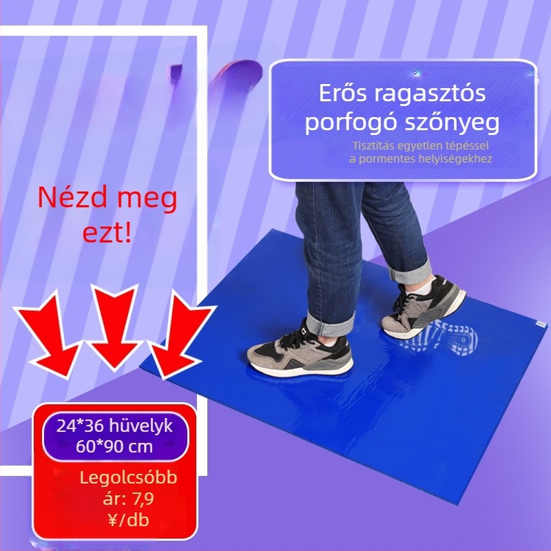 24 × 36 cm Portalan Műhely Antisztatikus Padlómat, Kék, Magas Por Tapadás