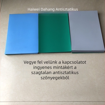 Zöld ESD-asztali matrac, csúszásmentes, antistatikus, hőálló, szagtalan, kopásálló