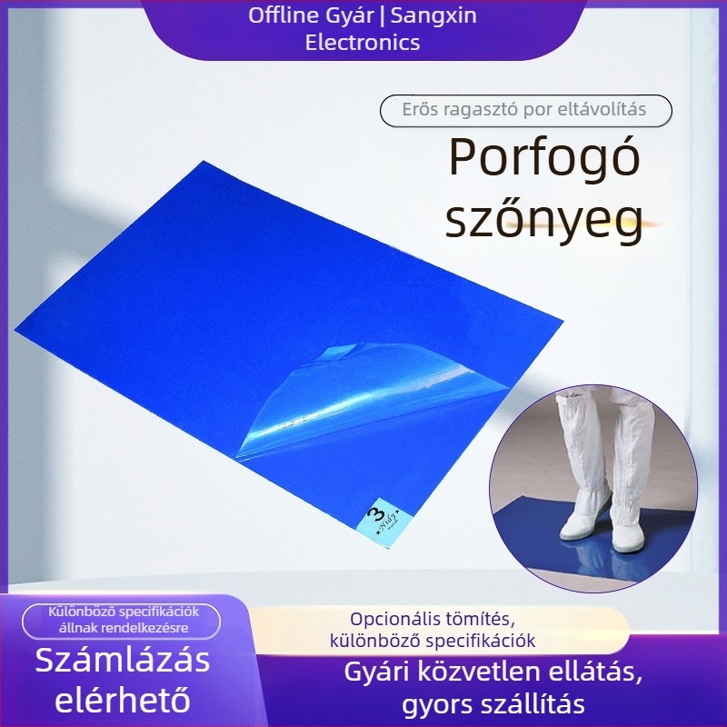 Egyedi kék laboratóriumi lábpedál ragadós pormentes, antistatikus padlómat