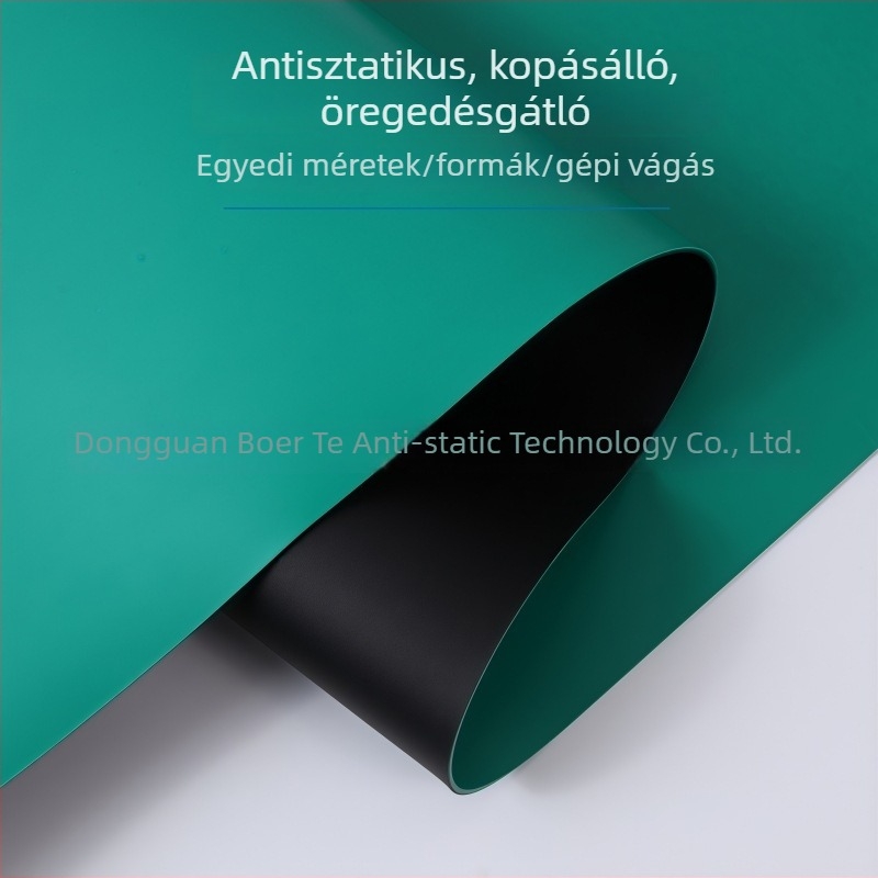 Zöld anti-sztatikus munkalap telefonjavításhoz, földelő gumialátét
