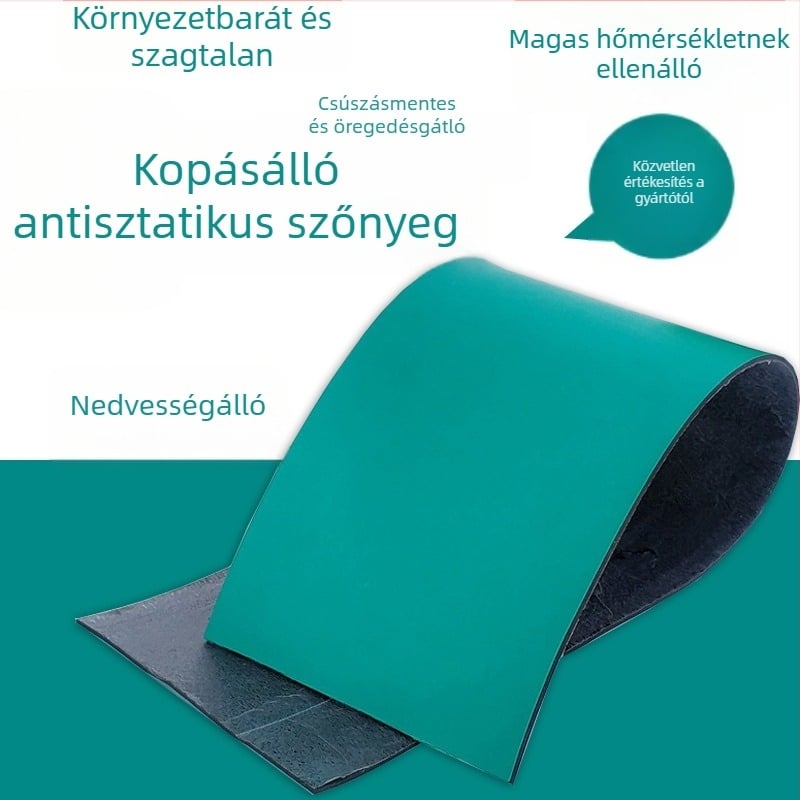 PVC anti-statikus munkalap-matrac, hőálló, szigetelő gumi
