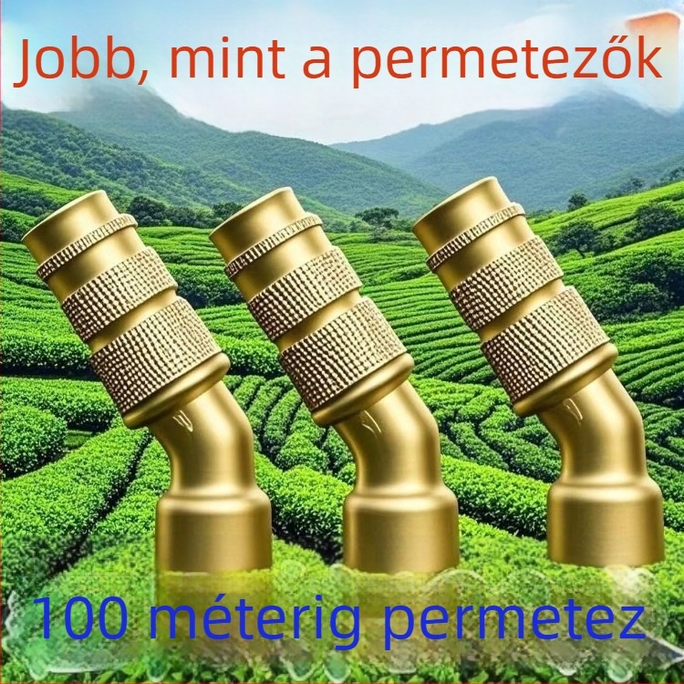 Réz anyagú, állítható magasnyomású permetezőfej mikropermetezéshez, otthoni kertészkedéshez