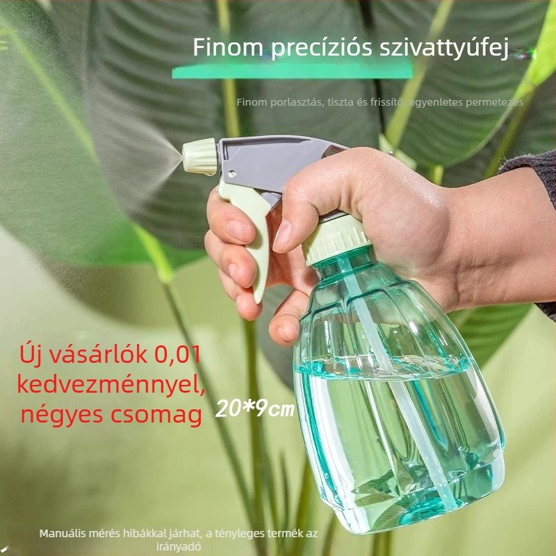 Többfunkciós permetező flakon öntözésre és tisztításra, üvegtisztításra ultrafin ködpermettel