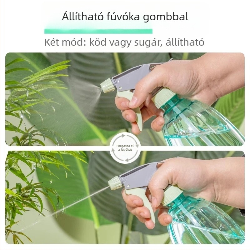Többfunkciós permetező flakon öntözésre és tisztításra, üvegtisztításra ultrafin ködpermettel