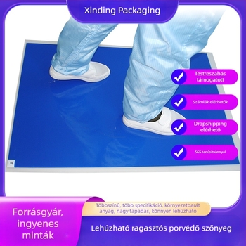 Antisztatikus ragasztó pormentes matrac tiszta helyiségekhez, 60×90 cm, kék