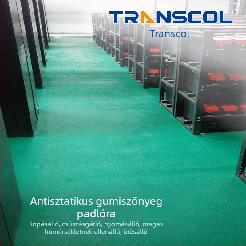 Antisztatikus gumipad 5 mm, kopásálló asztal- és padlómat, csúszásmentes