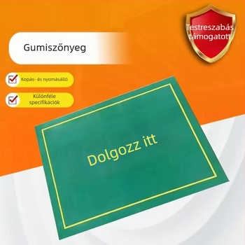 Magasfeszültségű szigetelő gumilemez, kopásálló, antistatikus, csúszásmentes, tűzálló, 10 kV, piros/fekete/zöld