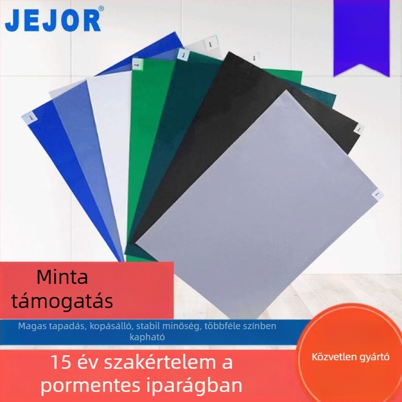 Ipari egyszer használatos ragadós porvédő párnák, téphető típus, talp tisztításához tiszta helyiségekben, laboratóriumokban és elektronikai üzemekben