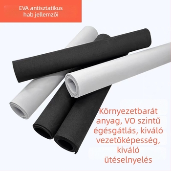 Fekete anti-statikus EVA hab fotovillamos rendszerekhez, ütéscsillapító alátét