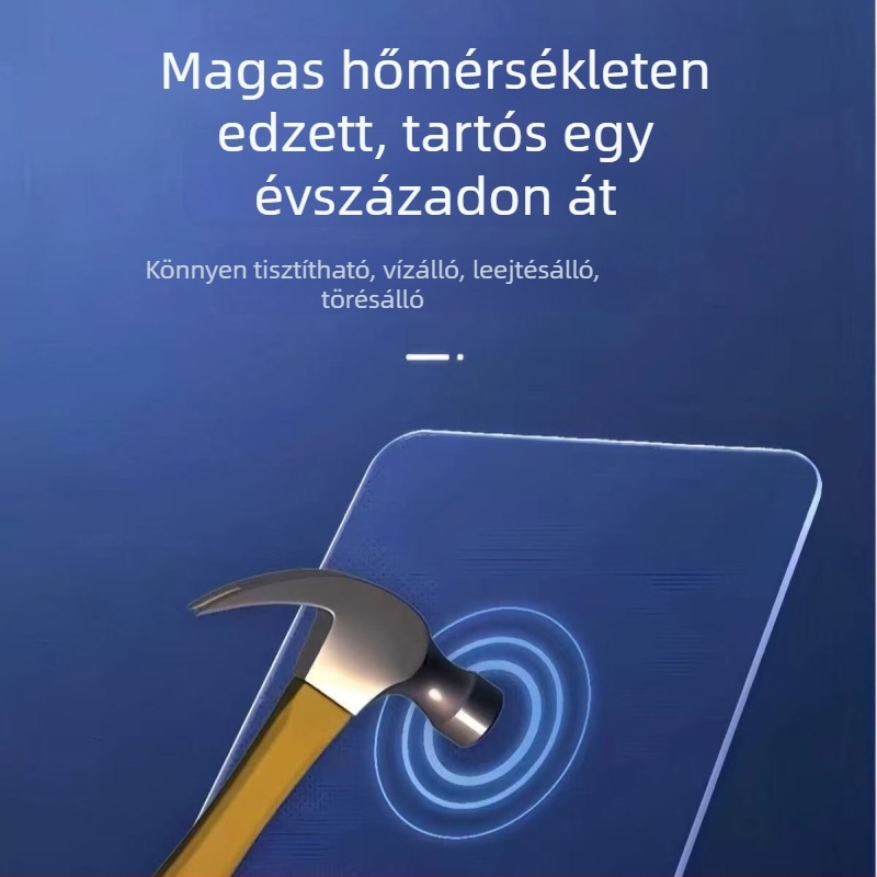 Játékhoz tervezett egérpad edzett üvegből, sima felület, anti-statikus
