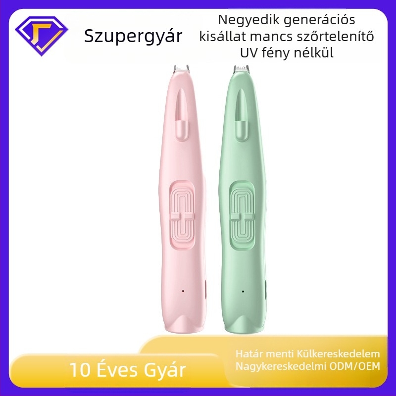 Macska és kutya tappancs szőrzetének vágója LED-lámpával – kis elektromos grooming clipper