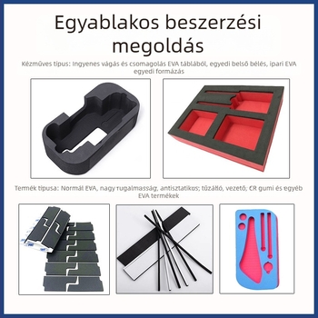 Magas sűrűségű EVA hablemez belső burkolat, egyedi megmunkálás, tűzálló és antistatikus
