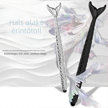 Hal alakú érintőképernyős stylus diákoknak és irodai íráshoz, ütés- és kopásálló, kompatibil Apple- és Huawei-készülékekkel.